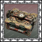 Steampunk Box With Compass Jules Verne Goth Victorian HG Wells Cyber Punk 1011
