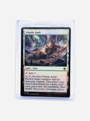 Magic The Gathering, Volatile Fault, The Lost Caverns of Ixalan, Foil MT/NM - Image 1 of 2