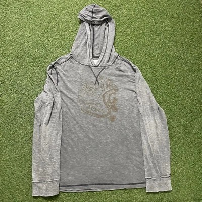 Camisa de Motocicleta Ralph Lauren Denim & Supply Gris Sudadera con Capucha Talla Mediana M Foto 1 de 4