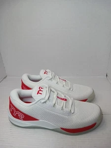TYR CXT-2 Trainer - CrossFit Training Shoes White/Red Men's Sz 10 Athletic Gym - Picture 1 of 8