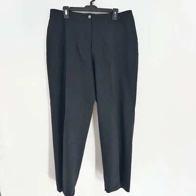 J. Jill черный шерсти смесь прямые штанины брюки плюс размер 16P новый с Ярлыками - Изображение 1 из 4