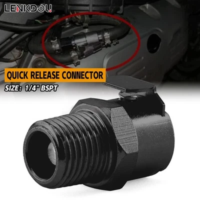 Acoplamiento conector de liberación rápida de metal hembra para bomba de combustible de gas para Triumph 1/4 BSPT Foto 1 de 4