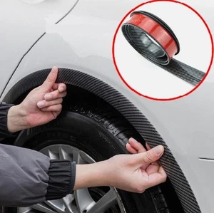 1.5M Carbon Fiber Car Wheel Eyebrow Arch Trim Lips Strip Fender Flare Protector - Photo 1/8