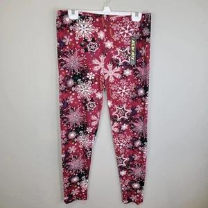 New Mix White Snowflake Polyester Spandex Ankle Leggings Extra Plus Size - Picture 1 of 8