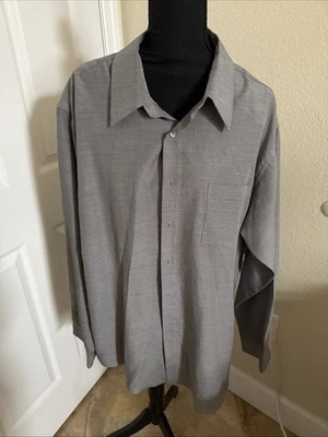 Camisa de vestir parisina para hombre 17,5 34/35 gris manga larga cuello en punta Foto 1 de 3