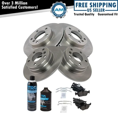 Kit Pastilla Freno Semi Cerámica y Rotor Delantero y Trasero con Líquidos para BMW 323 Foto 1 de 4