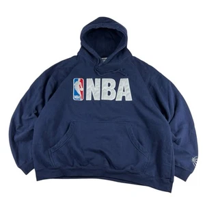 Vintage Y2K NBA Elevation Hoodie Sweatshirt Embroidered Logo Mens Size XL Blue - Picture 1 of 7