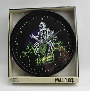 Wall Clock Beetlejuice Clock Hanging Wall Battery Operated - Picture 1 of 2