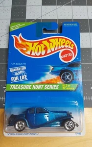 Hot Wheels Carded Treasure Trea$ure Hunt '37 1937 Bugatti - Picture 1 of 4