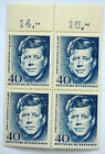 Allemagne Timbre RFA 1964 : John F. Kennedy Président des USA Feuille de 4 Scott 901