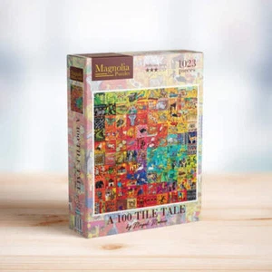 Magnolia 4101 A 100 Tile Tale Magali Modoux Special Edition 1000pc Jigsaw Puzzle - Picture 1 of 2