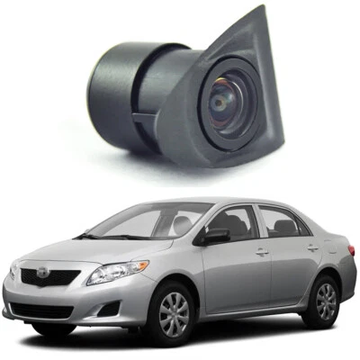 170° Degree CCD Car Front View Camera Logo Embedded for 2007-2013 Toyota Corolla - Image 1 of 4