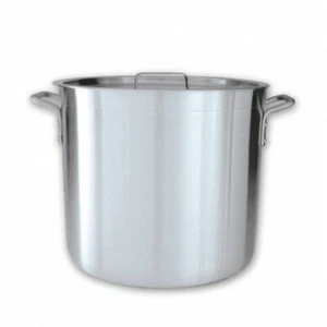 Stockpot with Cover / Lid 12L Aluminium Reinforced Rim Commercial Stock Pot - Picture 1 of 1
