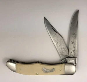 Imperial Frontier Hunter Pocket Knife 2 Blade 4622 USA Vintage 11258-MQ - Picture 1 of 12