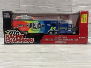 1/64 Scale Transporter & Stock Car Du Point Coca Cola #24 Jeff Gordon Boxed - Picture 1 of 4