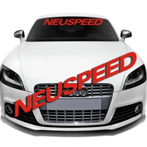 NEUSPEED Car Front Rear Windscreen Vinyl Decal Sticker Clear Background - Picture 1 of 4
