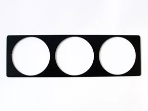 Instrumentenhalter 3 Loch Schwarz DIN Radioschacht Blende Radio Anzeigenhalter - Bild 1 von 1