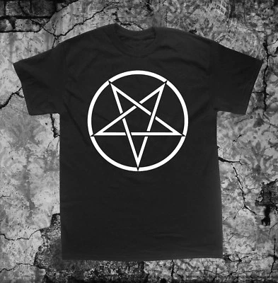 Camisa Pentáculo Invertido Baphomet Pentagrama Satánico Oculto Gótico Cruz Leviatán Foto 1 de 4