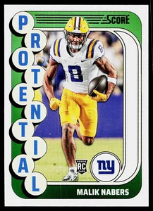 2024 Score Malik Nabers Protential #4 New York Giants - Picture 1 of 2