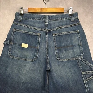 Vintage Old Navy Mens Painters Blue Jeans size 30x32 Cotton Denim Pants 90s - Picture 1 of 16