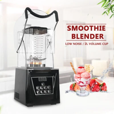 GZZT 2L Commercial Smoothie Maker Heavy Duty Blender Standmixer Ice Crusher 220V - Bild 1 von 4