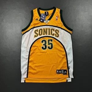 100% Authentic Kevin Durant Vintage Adidas Seattle Sonics Jersey Size L Mens - Picture 1 of 6