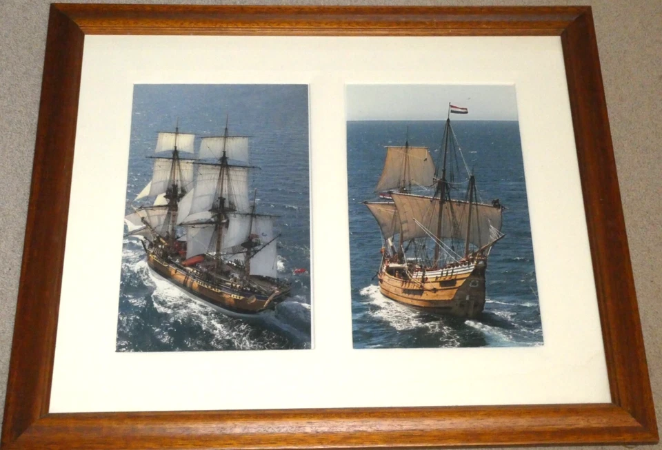 HMS Endeavour & The Duyfken Built in WA Old Sailing Ships Framed Photo Prints - image 1 of 4