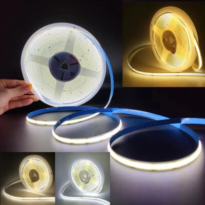 Striscia Led 10m COB Luce Dimmerabile Flessibile Barra Luminosa 320 LED Lineare FOB DC12V/24V - Immagine 1 di 4