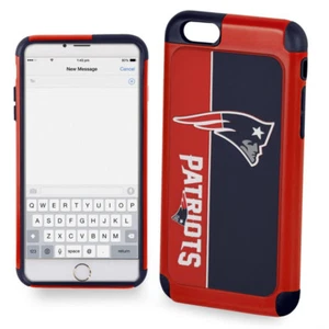 Funda protectora oficial de la NFL doble a prueba de golpes para Apple iPhone - New England Patriots - Imagen 1 de 1