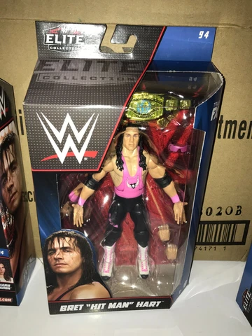 WWE ELITE SERIES 94 BRET HITMAN HART 6" ACTION FIGURE CHASE VARIANT BLACK TRUNKS Cover