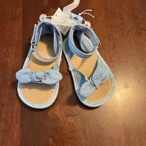 NEW~ Old Navy Baby Girl Bow-tie Textile Sandal 18-24 Months - Picture 1 of 7
