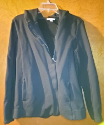 Standard James Perse Asymmetrical Hooded Jacket Size 4 (XL) Designer AUTHENTIC - Image 1 of 4