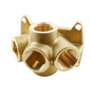 G 1/2" Wanddose Verteiler Messing Druckluft Wasser Fittings - Bild 1 von 6