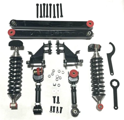 Fits 1967-72 Cutlass 180-230lb Rear Adjustable 4 Bar & Coilover Conversion Kit - Image 1 of 4