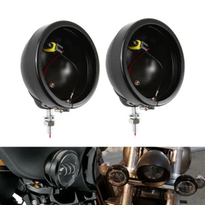 4.5" inch Fog Light Housing Fog Passing Lamp Mount Bucket For Harley Motorcycles - Bild 1 von 7