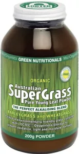 Australian Organic Supergrass 200g Powder Green Nutritionals - Picture 1 of 1