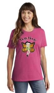 Original Betty Boop Ladies Shirt Short Sleeve Ladies Tees Licensed Tees Women - Picture 1 of 5