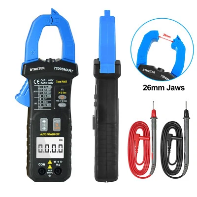 Zangen Multimeter Digital Zangenamperemeter TRMS AC DC-Spannung NCV LCD DMM Test - Bild 1 von 4