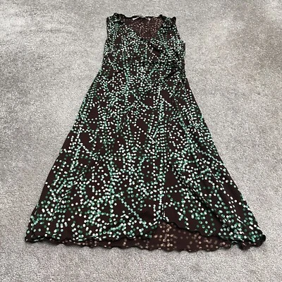 Maxi vestido envolvente Studio M para mujer pequeño multicolor a lunares sin mangas cuello en V Foto 1 de 4