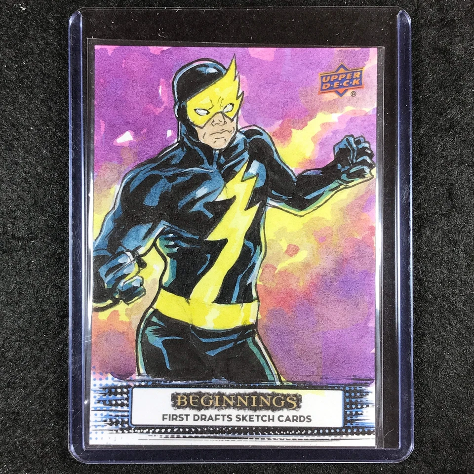 2024 Marvel Beginnings Vol. 2 Series 2 BLACKOUT Artist Sketch 1/1 LEON BRAOJOS - Image 1 of 1