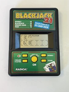 Juego de viaje electrónico de mano Blackjack 21 probado Radica 550 Casino  - Imagen 1 de 5