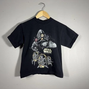 Vintage Star Wars Episode 1 Sith Darth Maul Droids Youth Black T-Shirt Med - Picture 1 of 12