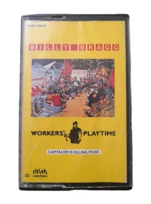 BILLY BRAGG ~ WORKERS PLAYTIME  CASSETTE TAPE - Image 1 of 4