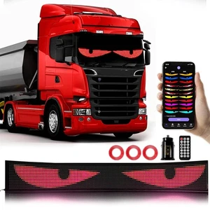 52.4" Devil LED Eyes Light Strip for Car/Truck,APP Control, DIY Truck Windshield - Picture 1 of 15