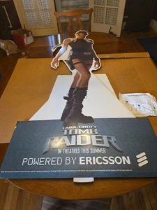 Lara Croft ANGELINA JOLIE TOMB RAIDER 2001 ERICSSON Promo STANDEE In Box EUC! - Bild 1 von 16