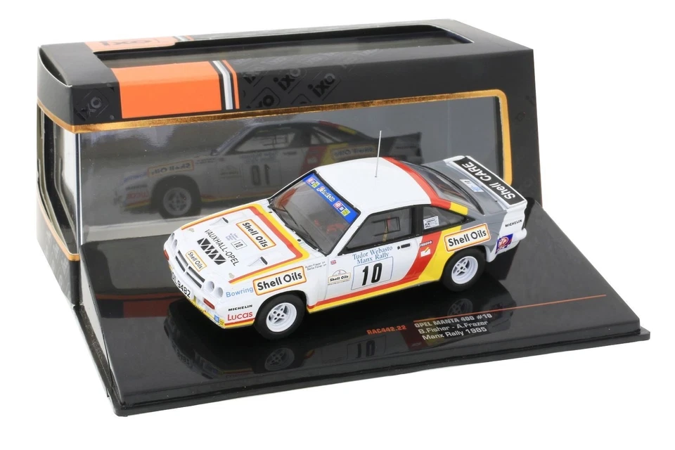 OPEL MANTA 400 #10 MANX RALLY 1985 FISHER FRAZER IXO RAC442 1 43 RALLY