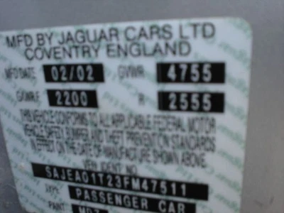 Interruptor de encendido a través de VIN N30581 compatible con 03-05 S TIPO 290333 Foto 1 de 4