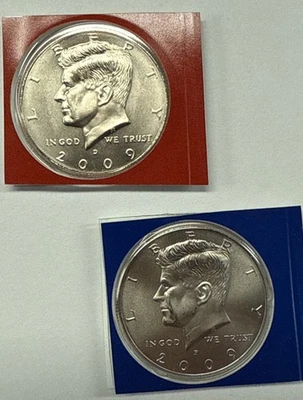 2009 P&D Kennedy Half Dollar Uncirculated From Mint Set In Mint Plastic - Image 1 of 2