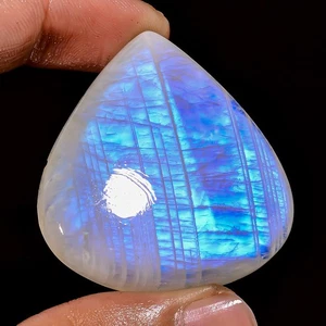 Natürlich Regenbogen Mondstein Birne Cabochon Lose Edelstein 112.60 Cts. ( - Picture 1 of 7
