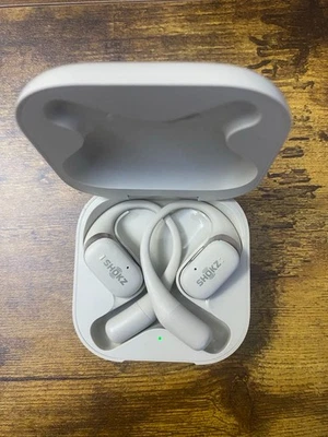 Shokz OpenFit Open-Ear True Wireless Earbuds - Beige - Image 1 of 4